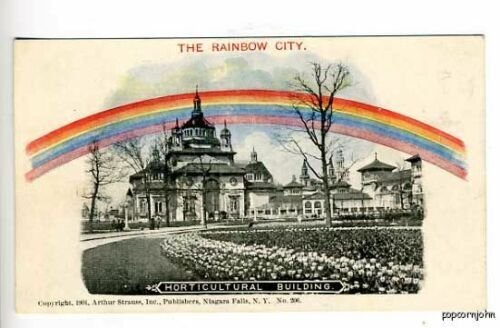 Pan-American Expo Rainbow City Horticultural Postcard 