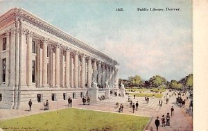 Public Library Denver CO USA Postcard