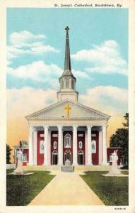 BARDSTOWN, KY Kentucky  ST JOSEPH'S CHURCH  c1940s Curteich Linen Postcard