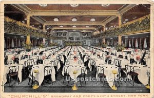 Churchill's - New York City Postcards, New York NY Postcard