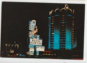 P3125 vintage postcard the sands wayne newton sign las vegas nevada