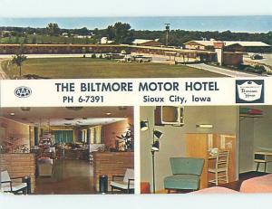 Pre-1980 MID CENTURY MODERN FURNITURE AT BILTMORE MOTEL Sioux City IA B5790