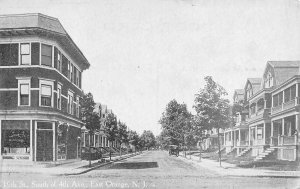 19th Street Scene East Orange New Jersey 1910c postcard