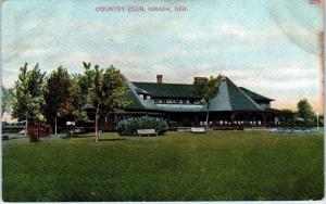 OMAHA, NE Nebraska     COUNTRY  CLUB     1908     GOLF     Postcard