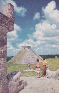 Advertising Pan American Airways Mayan Pyramids Of Chichen Itza Yucatan Mexico