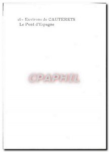CPM surroundings Cauterets Pont D & # 39Espagne