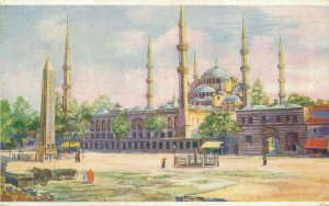 Turkey Constantinople Sultan Ahmed Mosque Istanbul Vintage Postcard 08.43