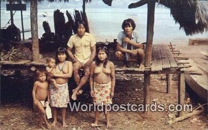 Primitive, Choco Indians of Darien Panama Panama Unused 