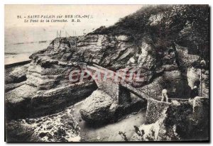 Postcard Old Saint Palais sur Mer Ch Inf The Corniche Bridge