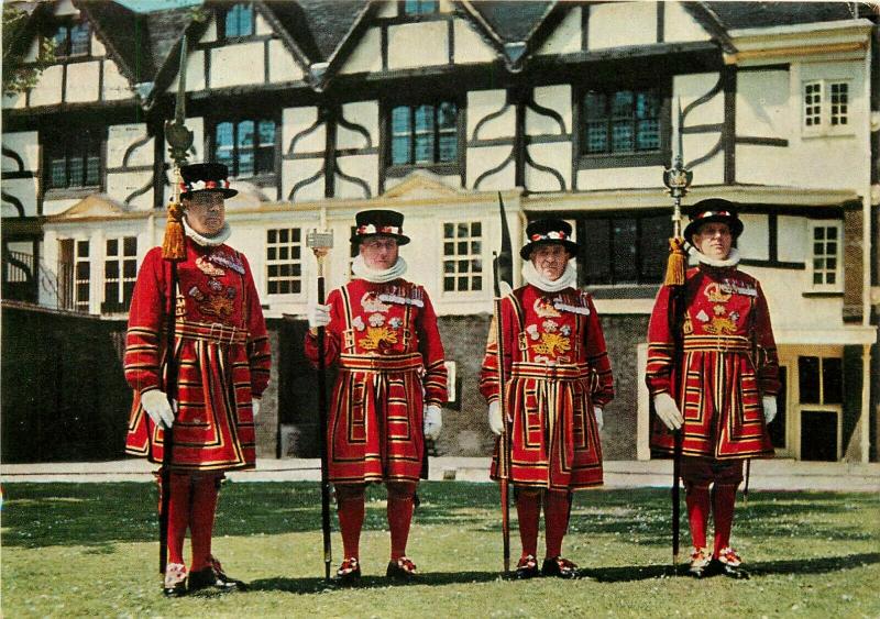 Yeomen Warders in Ceremonial Dress Uniforms Tower of London