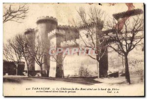 Old Postcard Chateau du Roi Rene is on the edge of the Rhone Tarascon
