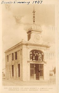 Sir John Bennett's Jewelry Shop Greenfiled Village, Real Photo - Dearborn, Mi...