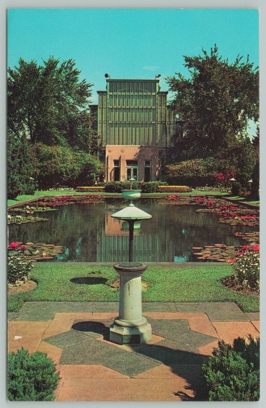 St Saint Louis Missouri~Forest Park Jewel Box~Reflection Pool~1960s Postcard