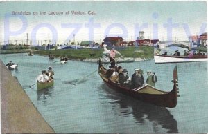 GONDOLAS ON LAGOON VENICE CAL