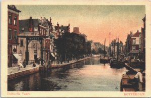 Netherlands Delftsche Vaart Rotterdam Vintage Postcard 09.35