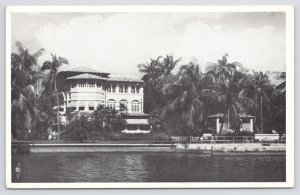 Miami FL~White House of South Home of Rufus DeWitt King B&W~Vintage Postcard