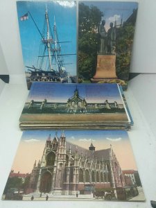 Job Lot Bulk Buy 55 Vintage Postcards Europe Worldwide Belgium Netherlands Etc