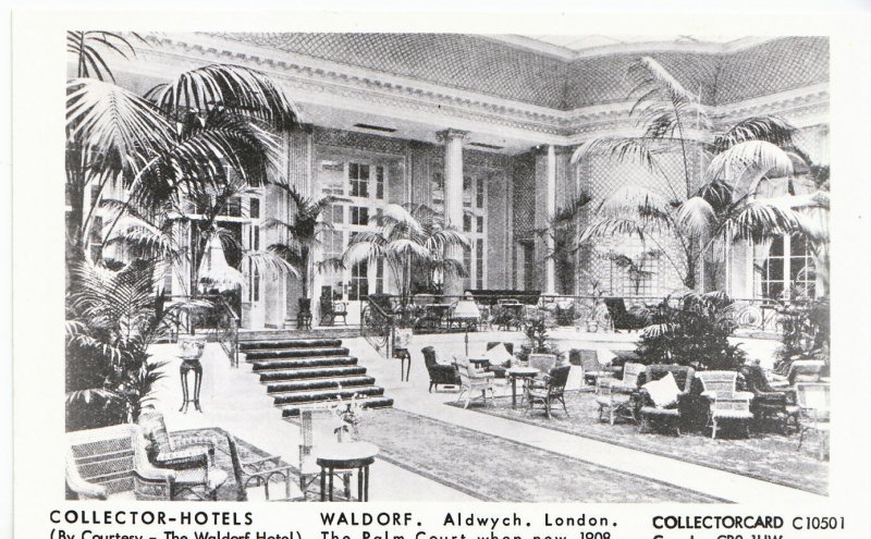 London Postcard - Waldorf, Aldwych - The Palm Court When New 1908 - Ref.2095