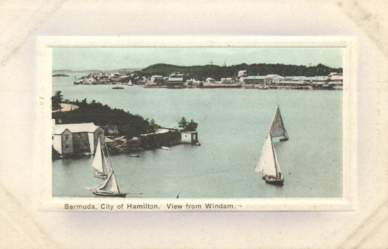 bermuda, HAMILTON, View from Windham (1910s) Embossed 