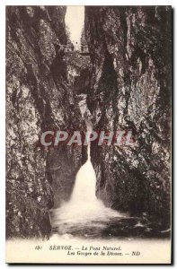 Postcard Old Servoz The Natural Bridge Gorges Diosaz