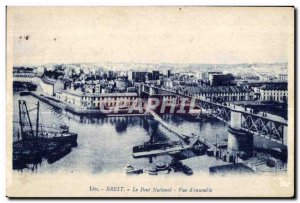 Brest - The National Bridge - View of package - Old Postcard