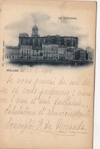 BF17588 la catedral malaga  spain front/back image