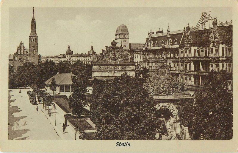 Poland Postcard Szczecin cityscape view