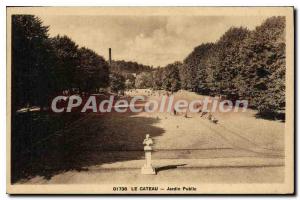 Old Postcard Le Cateau Public Garden