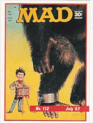 Lime Rock Trade Card Mad Magazine Cover Issue No 112 July 1967