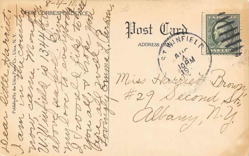 Utica New York 1910 Postcard Oneida County Court House