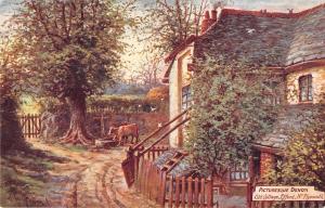 uk4035 picturesque devon old cottage efford   uk