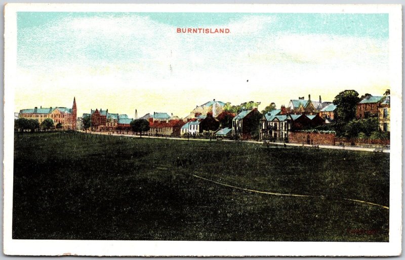 Burntisland Scotland Huge Grounds & Villages In The Distance Postcard