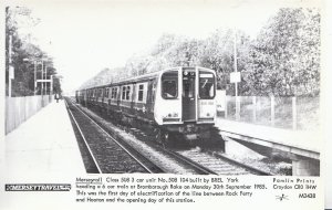 Rail Transport Postcard - Merseyrail - 3 Car Unit No.508 at Bromborough Rake U87