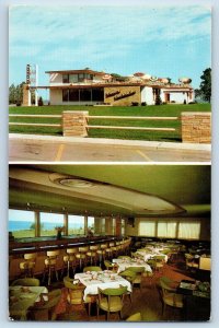 c1959's Higgins Hobnob Wine & Dine Multiview Interior Kenosha Wisconsin Postcard