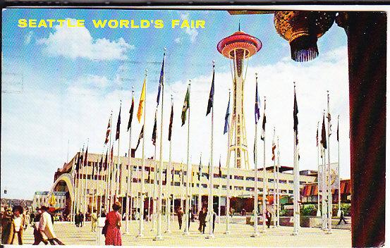 Seattle 1962 w/Space Needle Stamp and Cancel