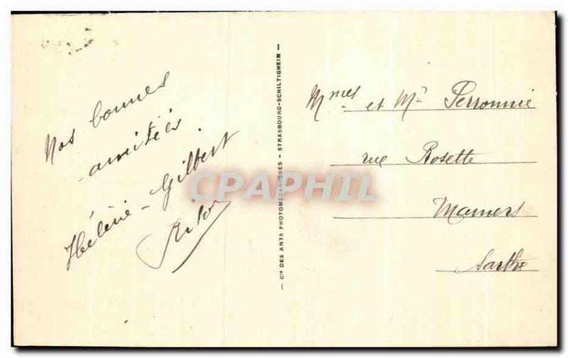 Old Postcard Argentan L & # 39Eglise Saint Germain