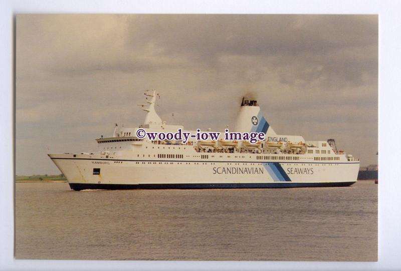 SIM0084 - Scandinavian Seaways Ferry - Hamburg , built 1976 - postcard
