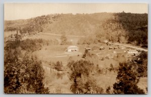 Hollister Missouri Scene at Camp c1930s RPPC Real Photo Postcard M38