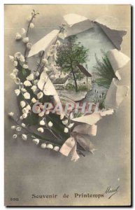 Old Postcard Fantasy Spring Remembrance