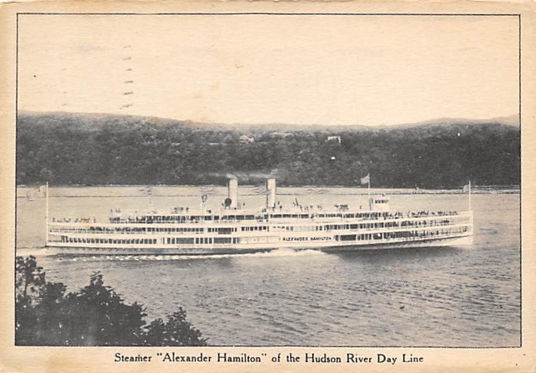 Alexander Hamilton Ferry & Paddle Boats Ship 1942 