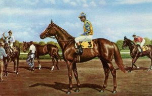 NJ - Delaware Twp., Garden State Park, Prince John 1955 Winner, Horse Racing