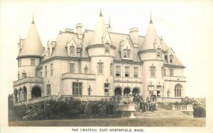 Chateau East Northfield Massachusetts 1940s RPPC Photo Postcard 12252