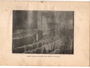 Great Chicago Iroquois Theatre Fire Disaster, 1904 Vintage Photos of Stage