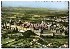 Postcard Carcassonne Modern aerial view of the City
