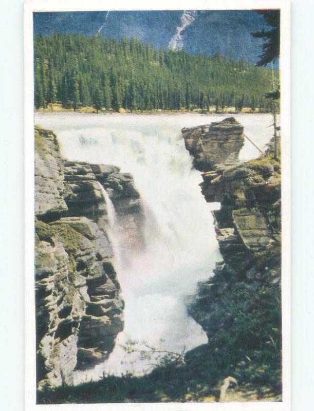 Unused Pre-1980 WATERFALL Athabasca Falls - Near Lake Louise Alberta AB E4239