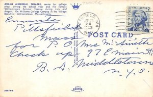 Adams Memorial Theatre Williamstown, Massachusetts, USA Postcard