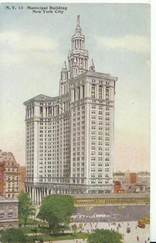 America Postcard - Municipal Building - New York City - Ref 9311A