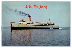 c1950's Passengers at SS New Jersey Steamer Cape May Lewes NJ Postcard 