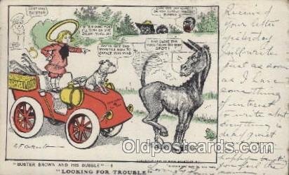 Artist Signed R.F. Outcaust Buster Brown 1907 crease bottom right corner, a l...