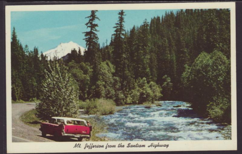 Mt Jefferson,Santiam Highway,OR Postcard BIN